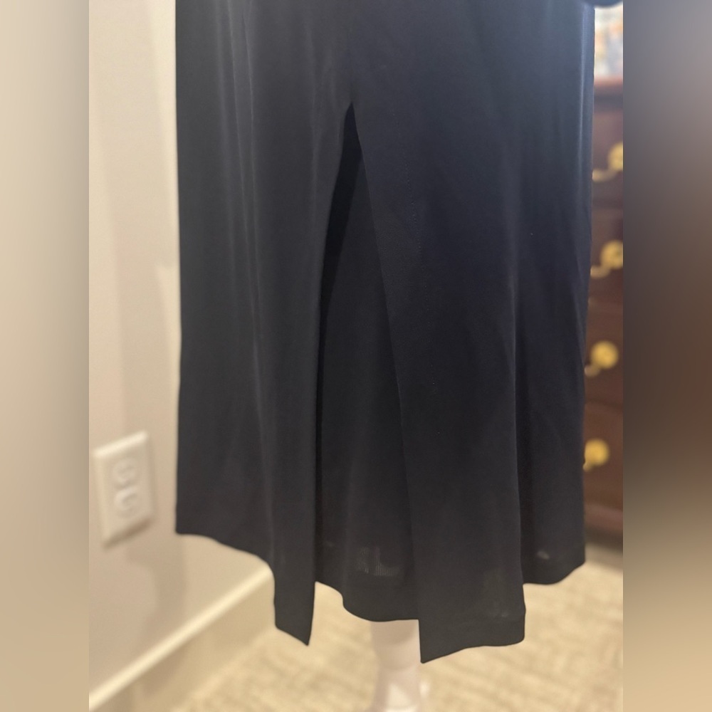 Saks Fifth Avenue 2 Piece Black Formal Dress & 1 Button Cardigan 10 Vintage VGC - Picture 10 of 16
